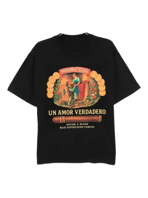 graphic-print cotton T-shirt by MELT