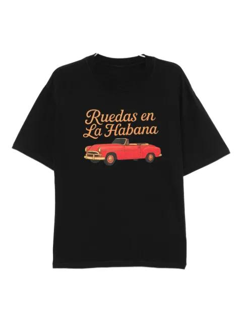 graphic-print cotton T-shirt by MELT