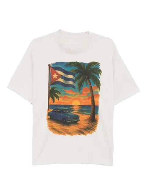 graphic-print cotton T-shirt by MELT