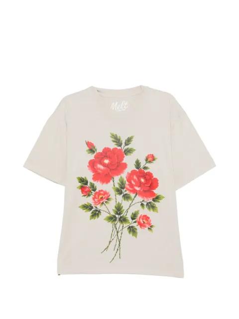 graphic-print crew neck T-shirt by MELT