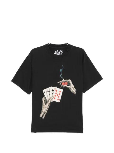 graphic-print round-neck T-shirt by MELT