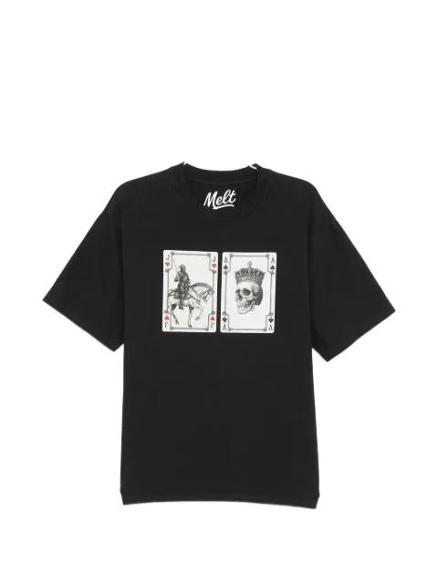 graphic-print round-neck T-shirt by MELT