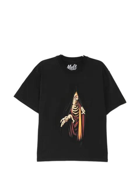 graphic-print round neck T-shirt by MELT