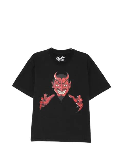 graphic-print round neck T-shirt by MELT