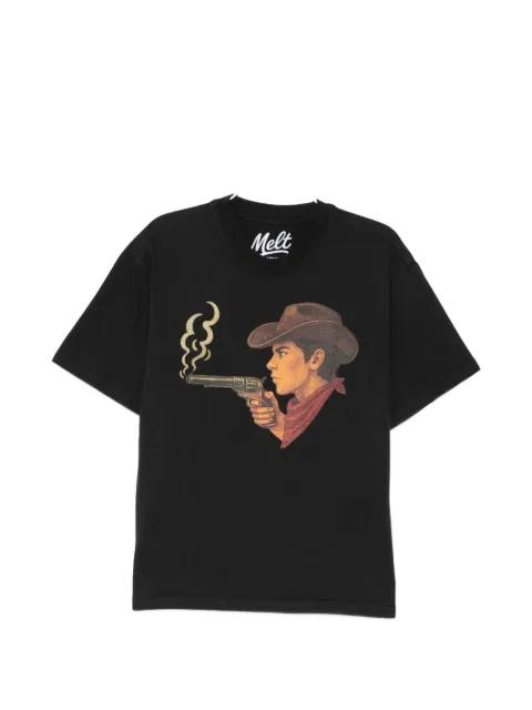 graphic-print round neck T-shirt by MELT