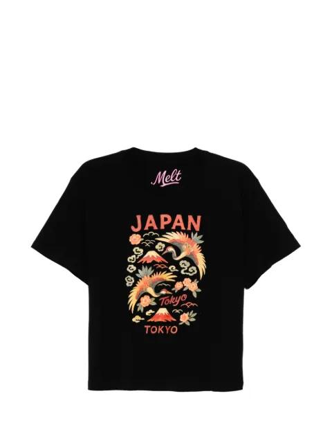 graphic-print round neck T-shirt by MELT