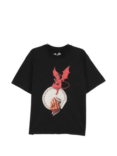 graphic-print round neck T-shirt by MELT