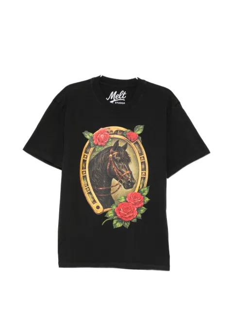graphic-print round neck T-shirt by MELT