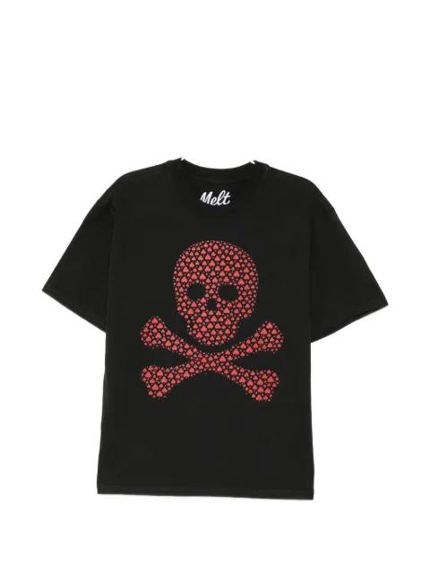 graphic-print round neck T-shirt by MELT
