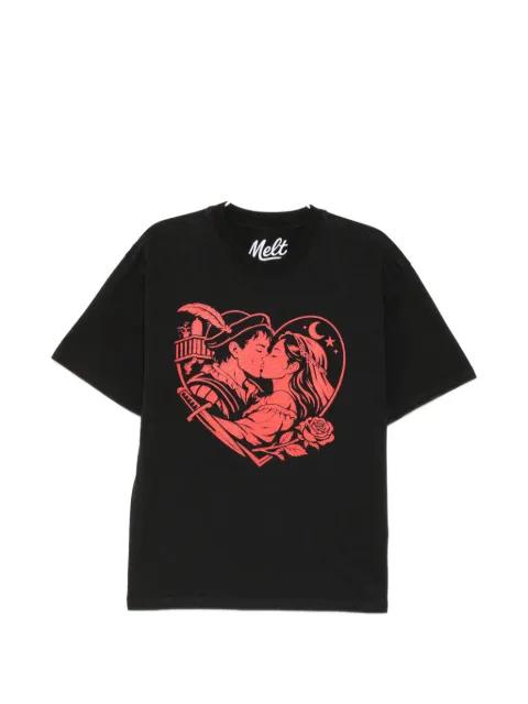graphic-print round neck T-shirt by MELT
