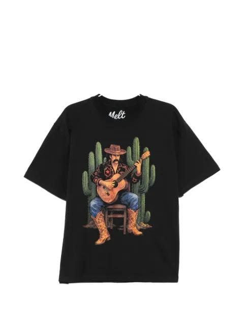 graphic-print round neck T-shirt by MELT
