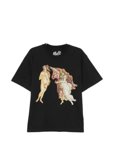 graphic-print round neck T-shirt by MELT