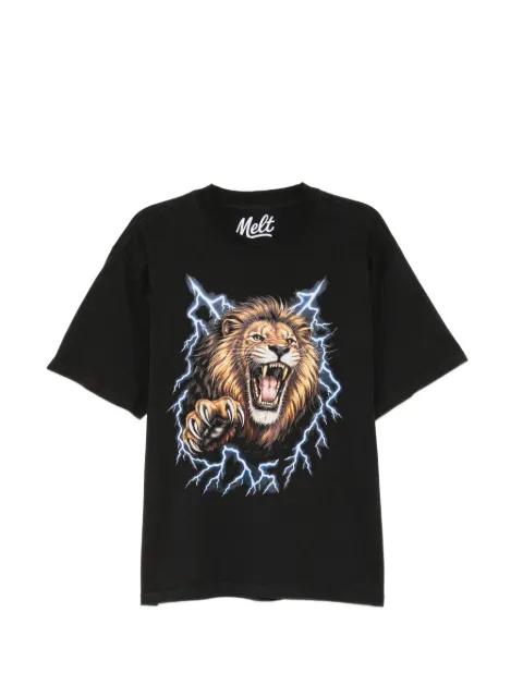 lion-print T-shirt by MELT