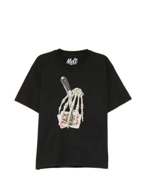 poker-print T-shirt by MELT