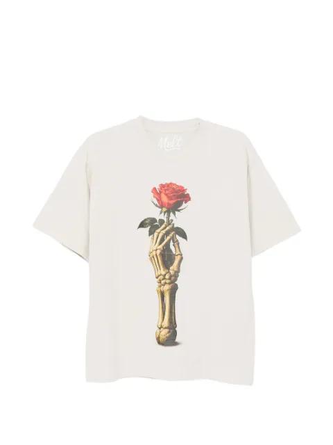 rose-print T-shirt by MELT