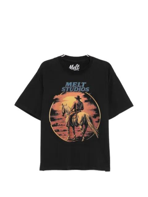 round-neck printed T-shirt by MELT