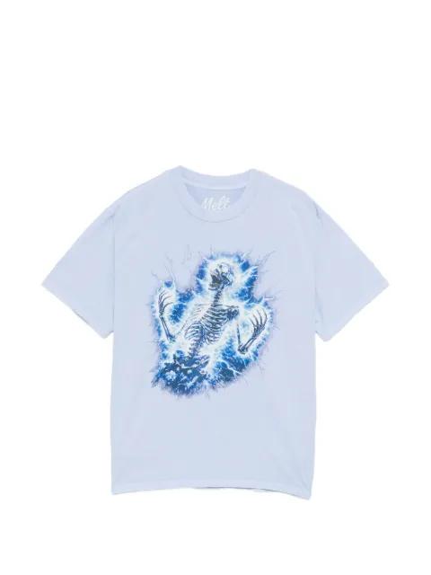 skeleton graphic T-shirt by MELT