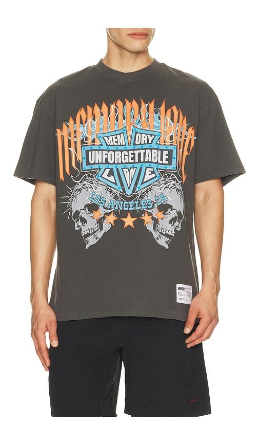Memory Lane Unforgettable Shield Tee in Charcoal by MEMORY LANE