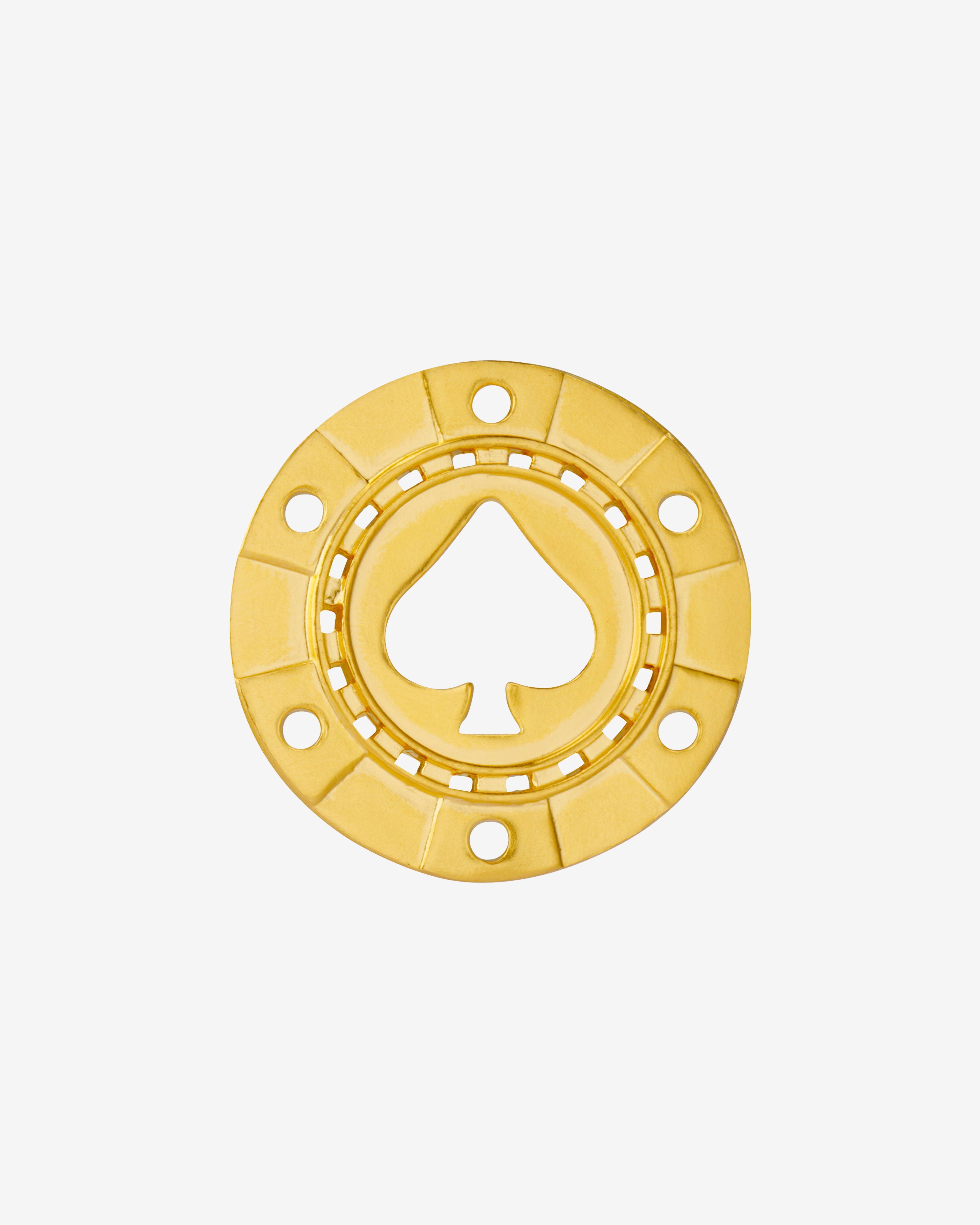Mene - Spade Poker Chip Pendant - (Gold) by MENE