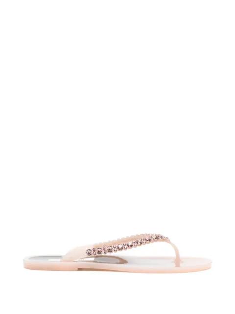 crystal-embellished sandals by MENGHI