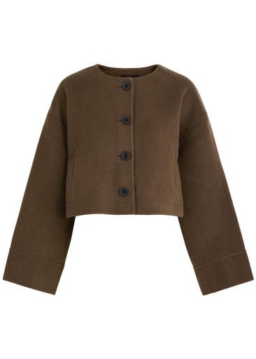 Karla cropped wool-blend jacket by MEOTINE