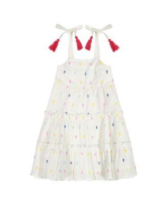 Girls' Bella Shoulder Tie Confetti Swiss Dot Sundress - Little Kid by MER ST. BARTH