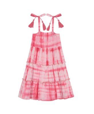 Girls' Bella Shoulder Tie Hibiscus Shibori Sundress - Little Kid by MER ST. BARTH