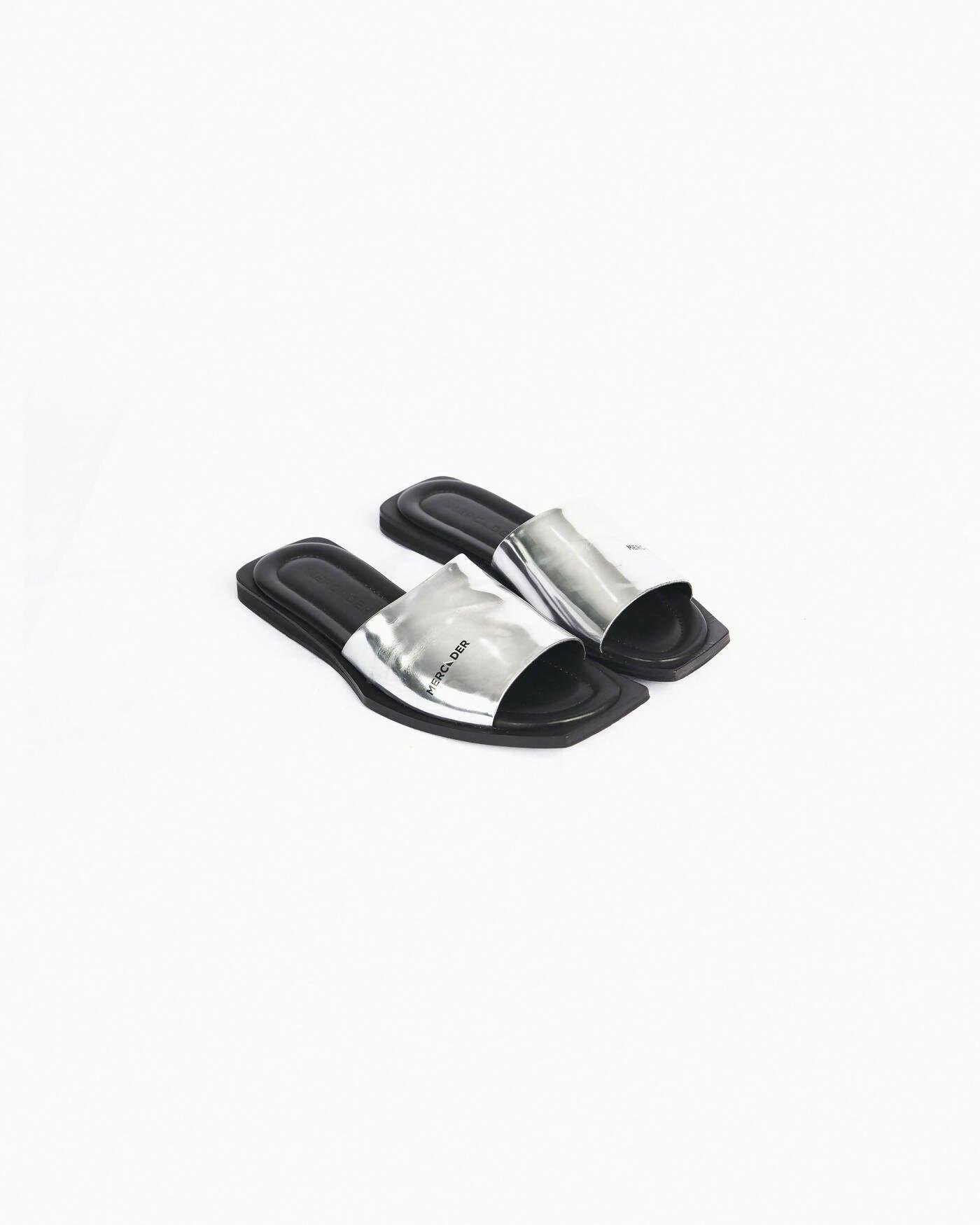 Open-Toe leather Slides by MERCADER