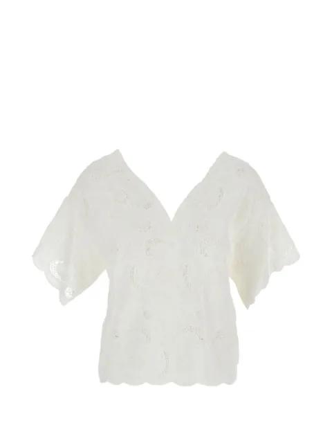 V-neck floral blouse by MERCI
