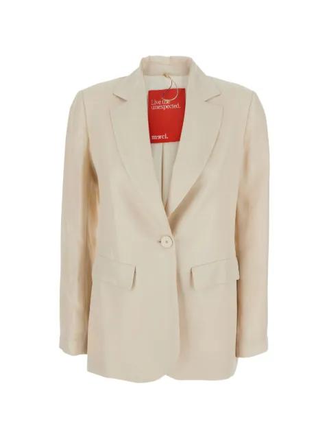 button pocket blazer by MERCI
