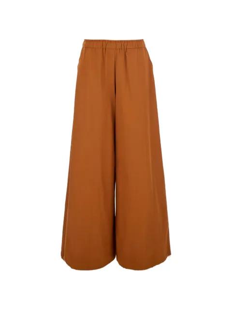 drawstring-cuff wide-leg trousers by MERCI