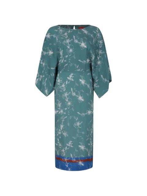 floral-print wide-sleeve dress by MERCI