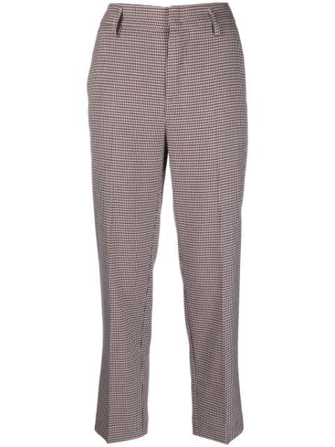 houndstooth-print tailored trousers by MERCI