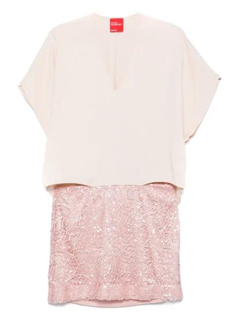 panelled mini dress by MERCI