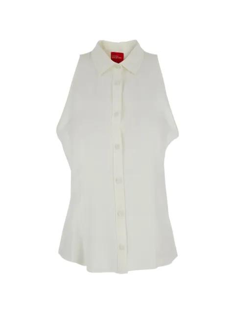 sleeveless button-up shirt by MERCI