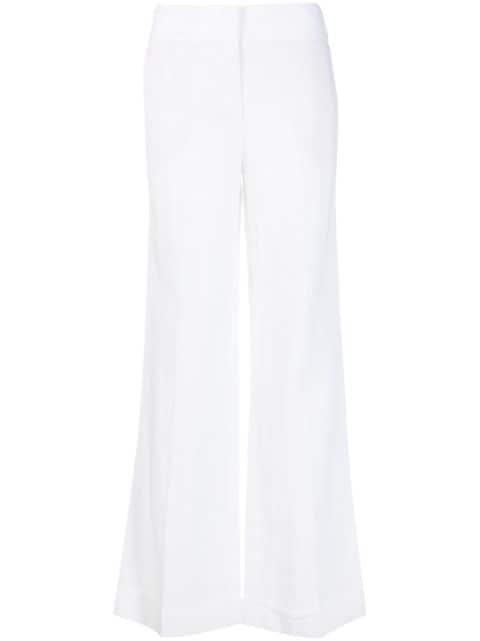 wide-leg mid-rise trousers by MERCI