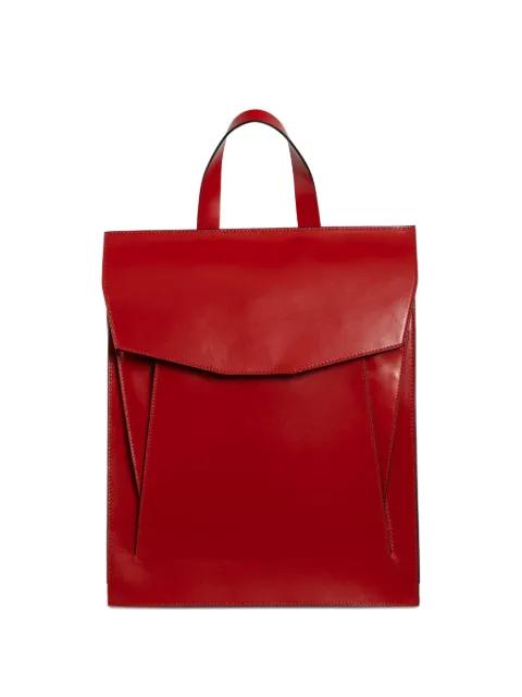 Claudie flap-pocket leather backpack by MERRYL TIELMAN