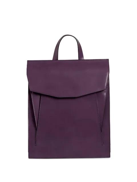 Claudie flap-pocket leather backpack by MERRYL TIELMAN
