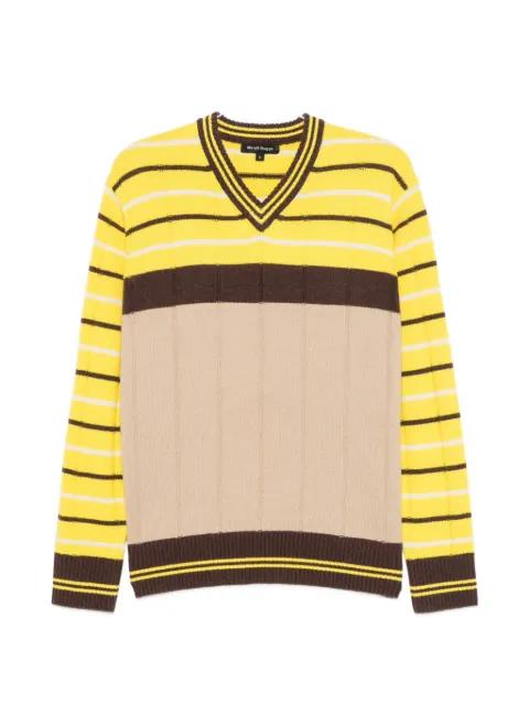 striped V-neck sweater by MERYLL ROGGE