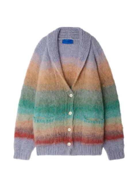 Stone striped side-pocket cardigan by MES DEMOISELLES