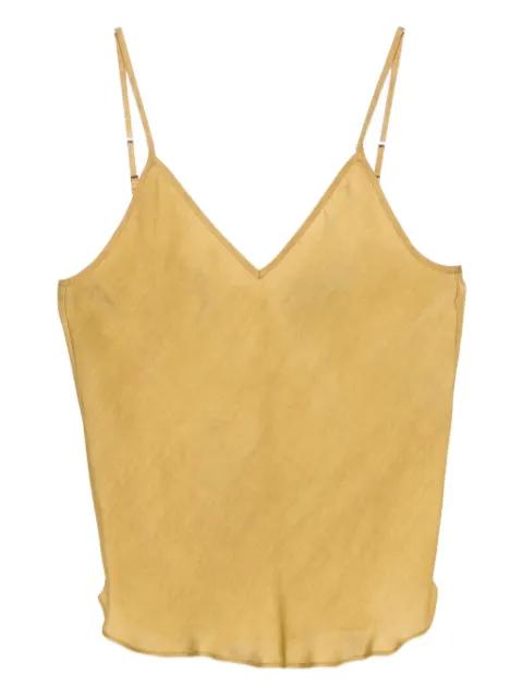V-neck silk top by MES DEMOISELLES