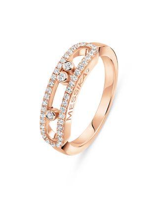 18K Gold Baby Move Diamond Pav&eacute; Ring by MESSIKA