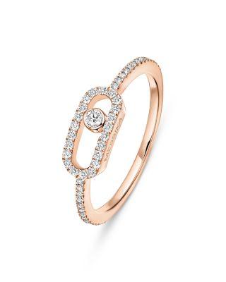 18K Gold Move Uno Diamond Pav&eacute; Ring by MESSIKA