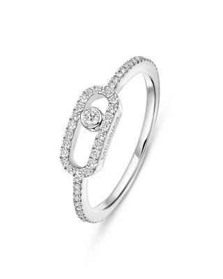 18K Gold Move Uno Diamond Pav&eacute; Ring by MESSIKA