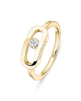 18K Gold Move Uno Diamond Ring by MESSIKA