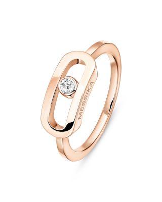 18K Gold Move Uno Large Diamond Ring by MESSIKA