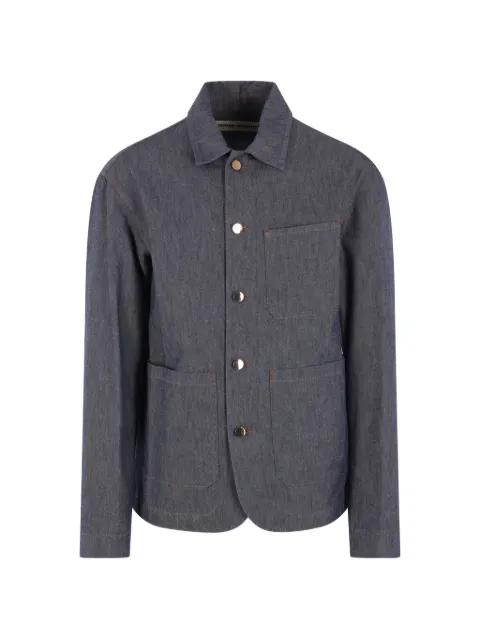 Julian contrast-stitched denim jacket by META CAMPANIA COLLECTIVE