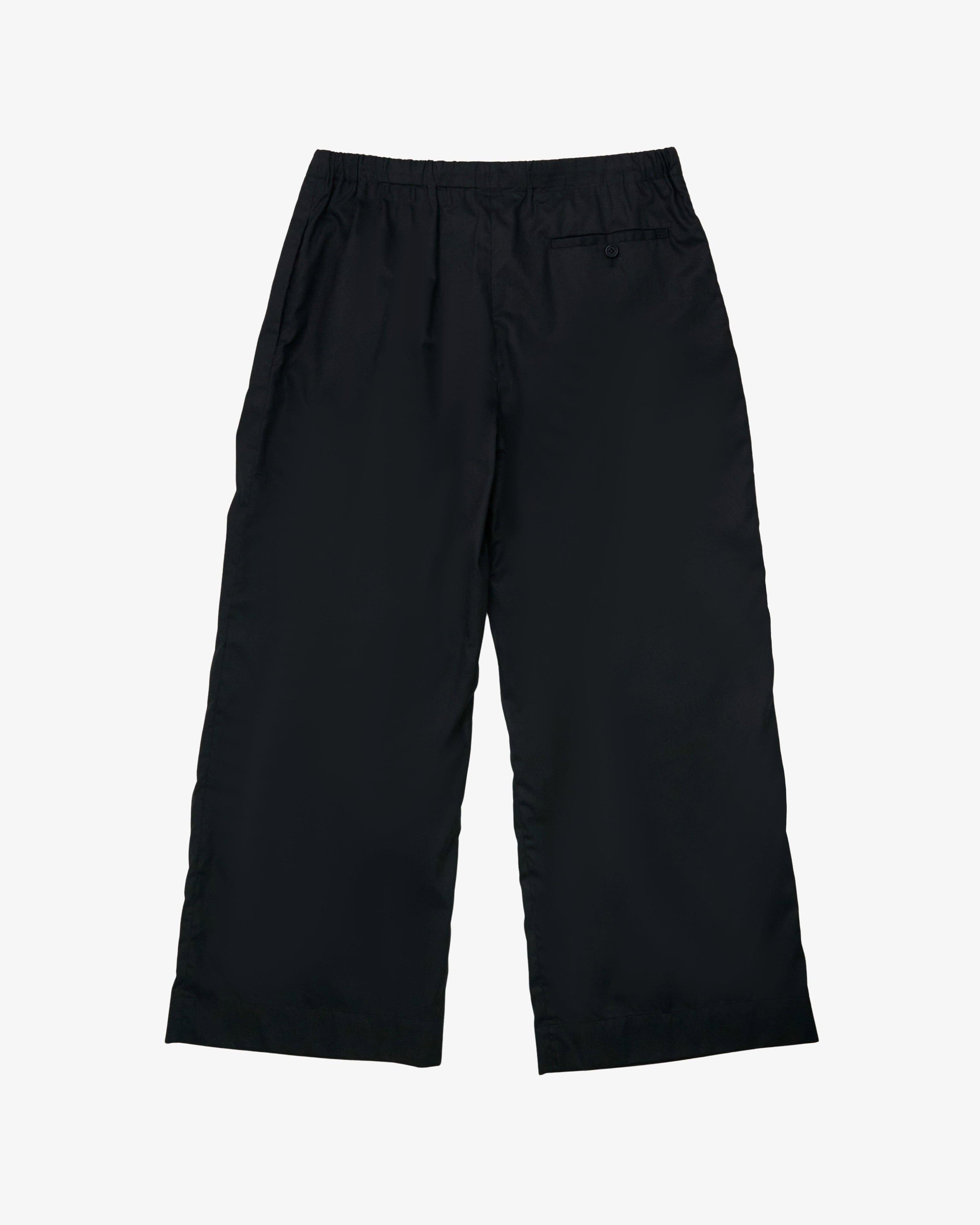 META CAMPANIA COLLECTIVE  - Men's Trace Pleated Light Cotton Popeline Trousers - (Black) by META CAMPANIA COLLECTIVE