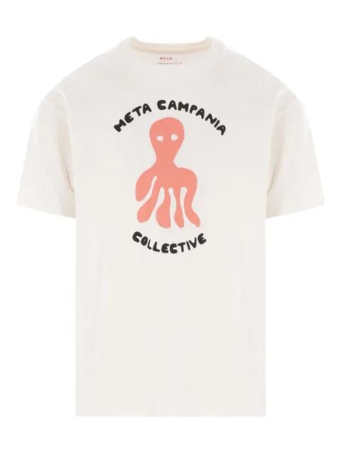 Peter octopus-print cotton T-shirt by META CAMPANIA COLLECTIVE