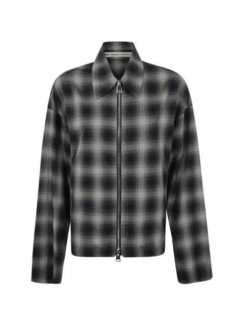 checked zip shirt by META CAMPANIA COLLECTIVE